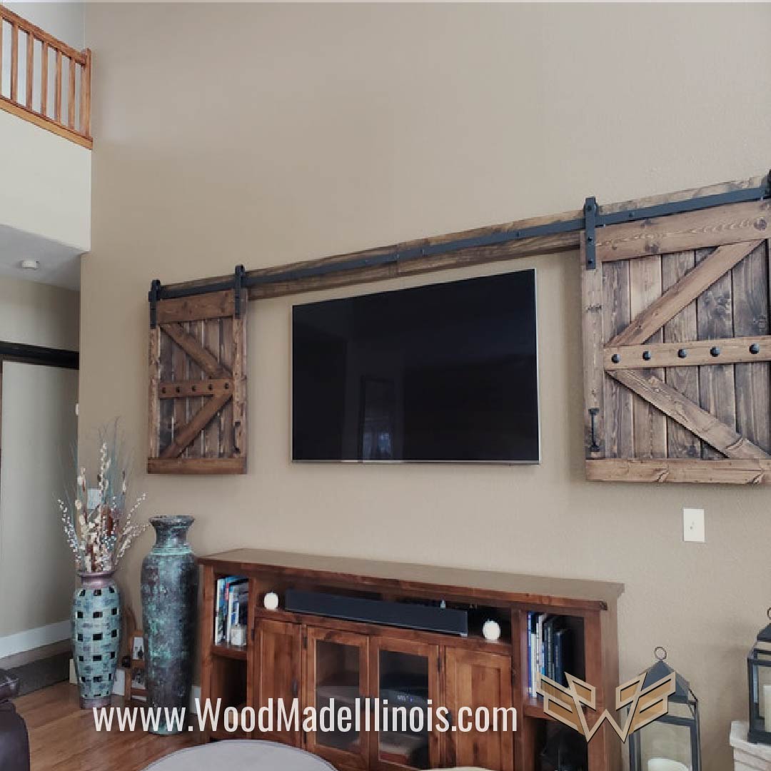 Sliding Barn Door Media Coverup