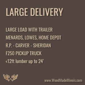 Large Lumber Yard Pickup on Trailer