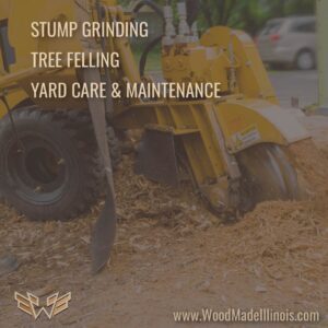 peoria IL stump grinding and yard maintenance cleanup services