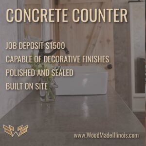 Peoria IL concrete countertop builder
