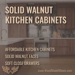 Affordable Solid walnut kitchen cabinets