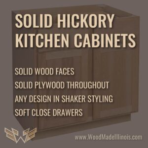 Solid Hickory Kitchen Cabinets