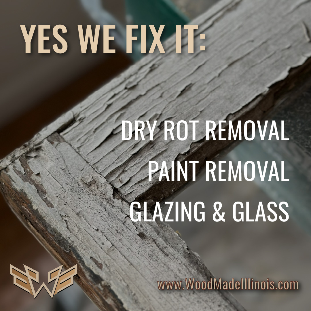 wooden window on site repair services