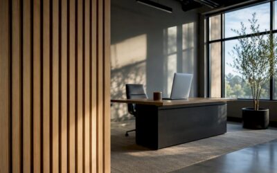6–8 ft Slat Wall: Quiet Calls and Camera Ready Central Illinois Offices