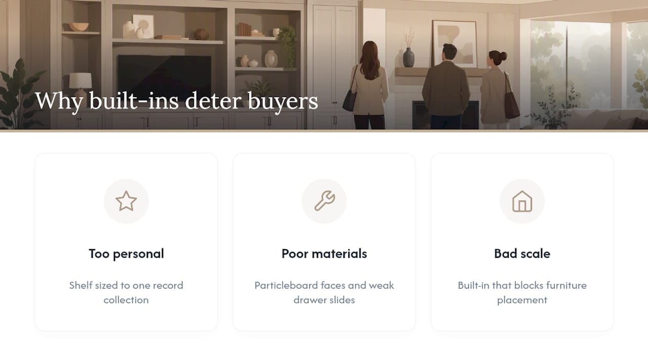 Three built-in design mistakes buyers dislike