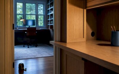 Illinois Home Office Built Ins: 29–30in Desks, Wiring, Carpenter Tips