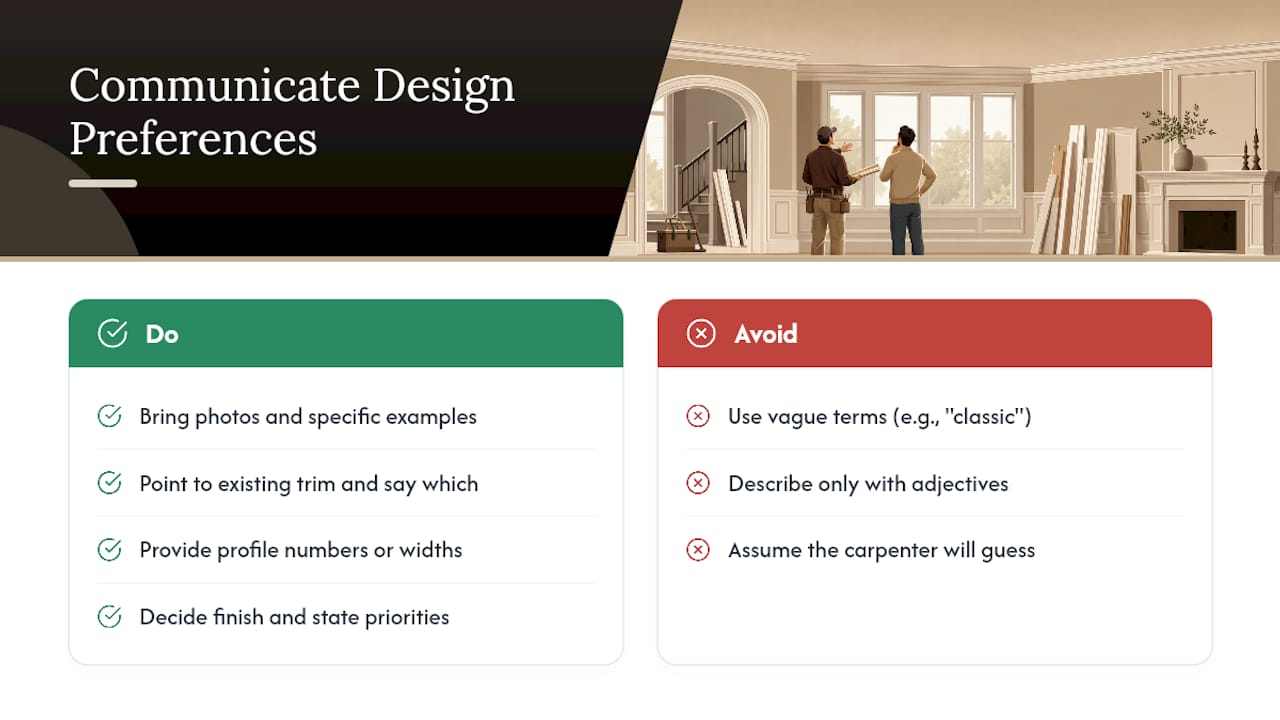 How Do You Communicate Design Preferences to a Trim Carpenter? — overview diagram