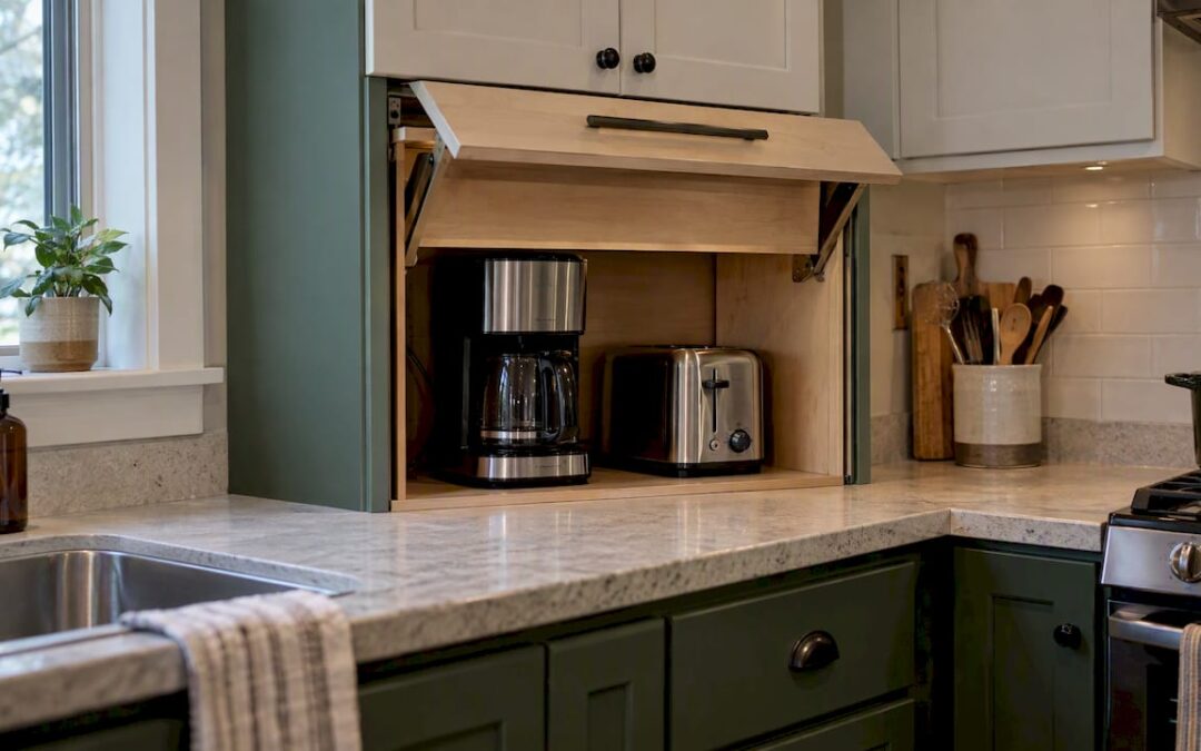 Appliance Garage Cabinet: Sizes, Layouts and Build Details