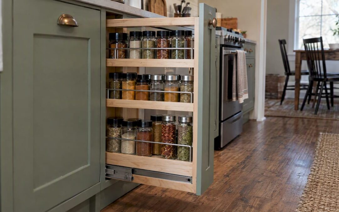 Spice Rack Pullouts: Sizes, Styles and Built-In Options
